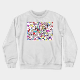 Flower Power Abstract Pattern Art Crewneck Sweatshirt